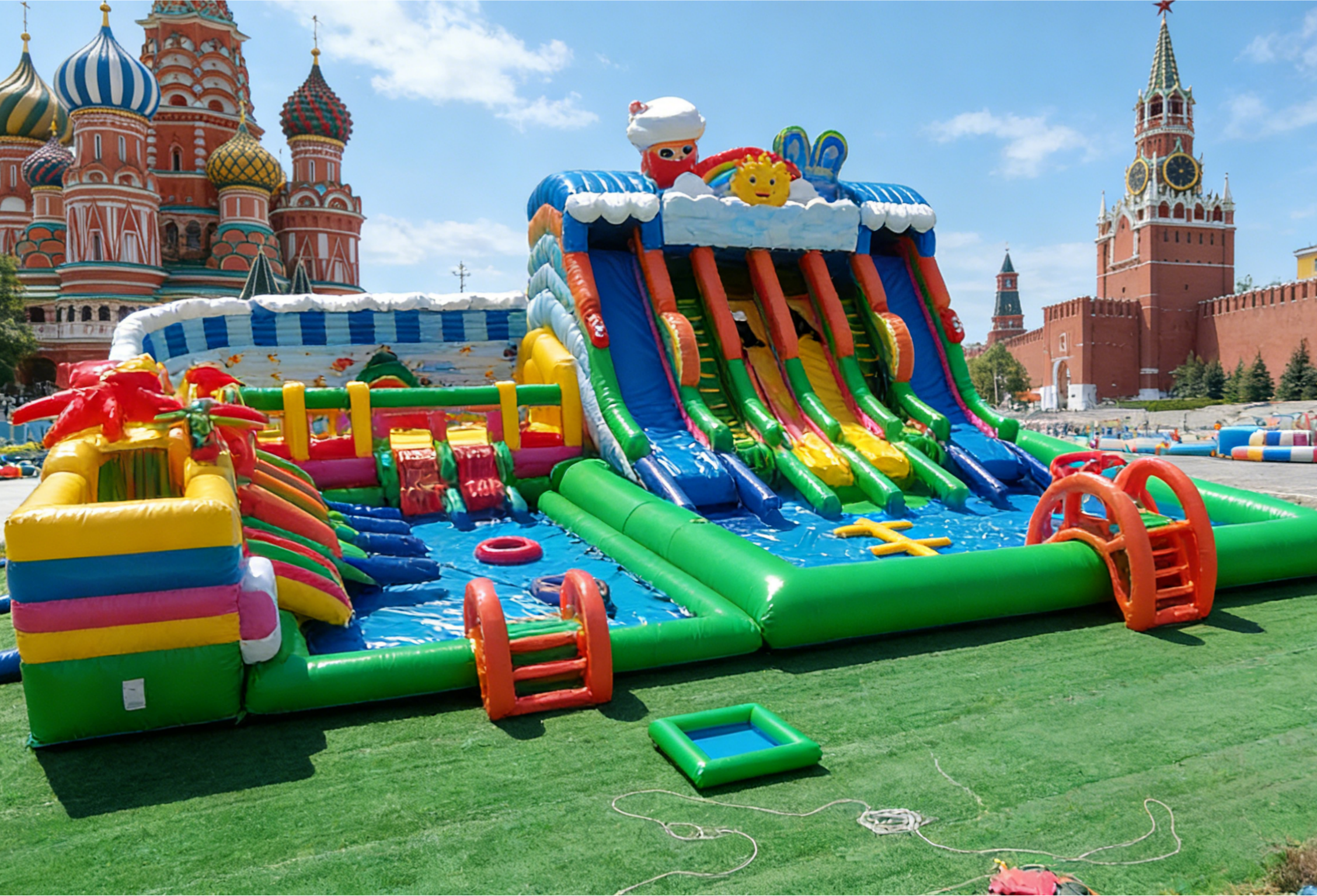 Latest company case about Outdoor Inflatable Entertainment Park Project for Russian Event Operators & City Festivals